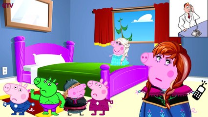 Five Little Peppa Jumping on the Bed | Nursery Rhymes and More Lyric