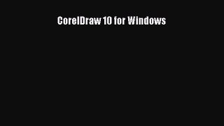 Download CorelDraw 10 for Windows PDF Online
