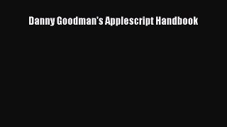 Read Danny Goodman's Applescript Handbook Ebook Free
