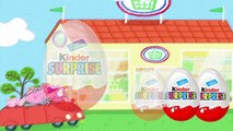 Giant surprise egg Peppa Pig toys Unpacking chocolate Kinder Surprise