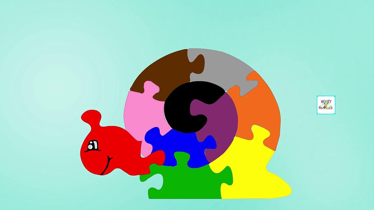Colors for Children Baby Kids | Snail Puzzle Pictures to Learn Colors | Kids Learning videos