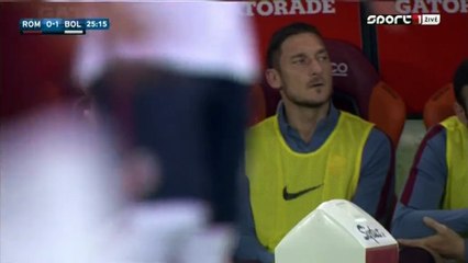 0-1 Luca Rossettini Goal Italy  Serie A - 11.04.2016, AS Roma 0-1 Bologna FC