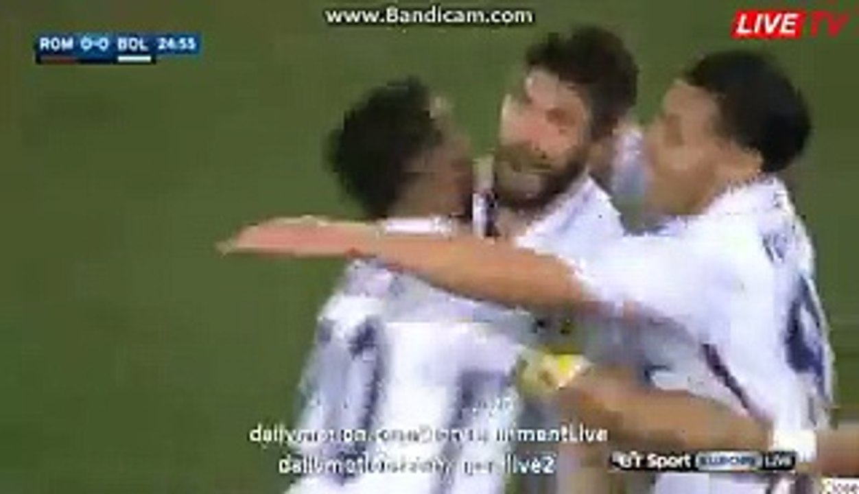 Luca Rossettini Goal Roma 0-1 Bologna Serie A