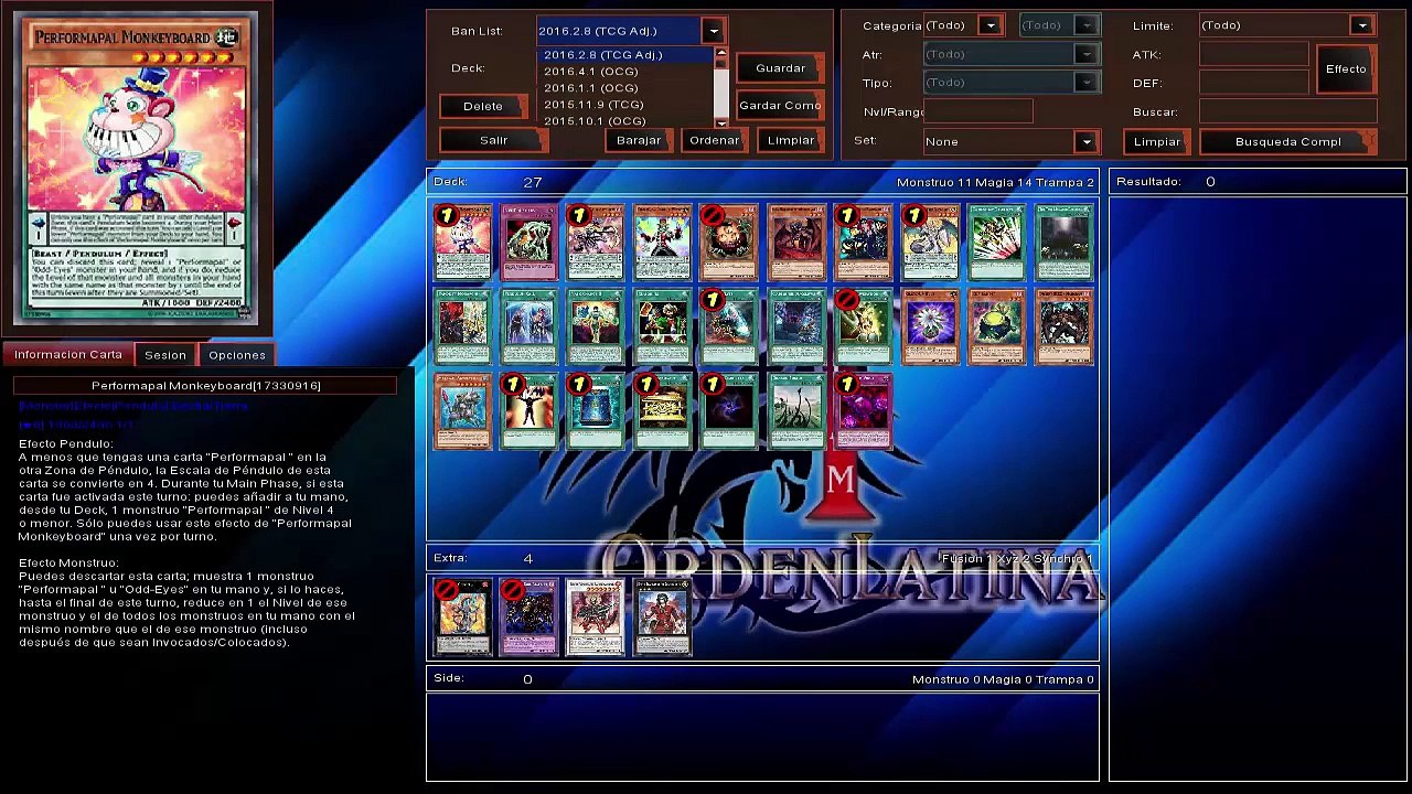 Banlist OCG 16.4.1 comparacion y la  InfinityGold