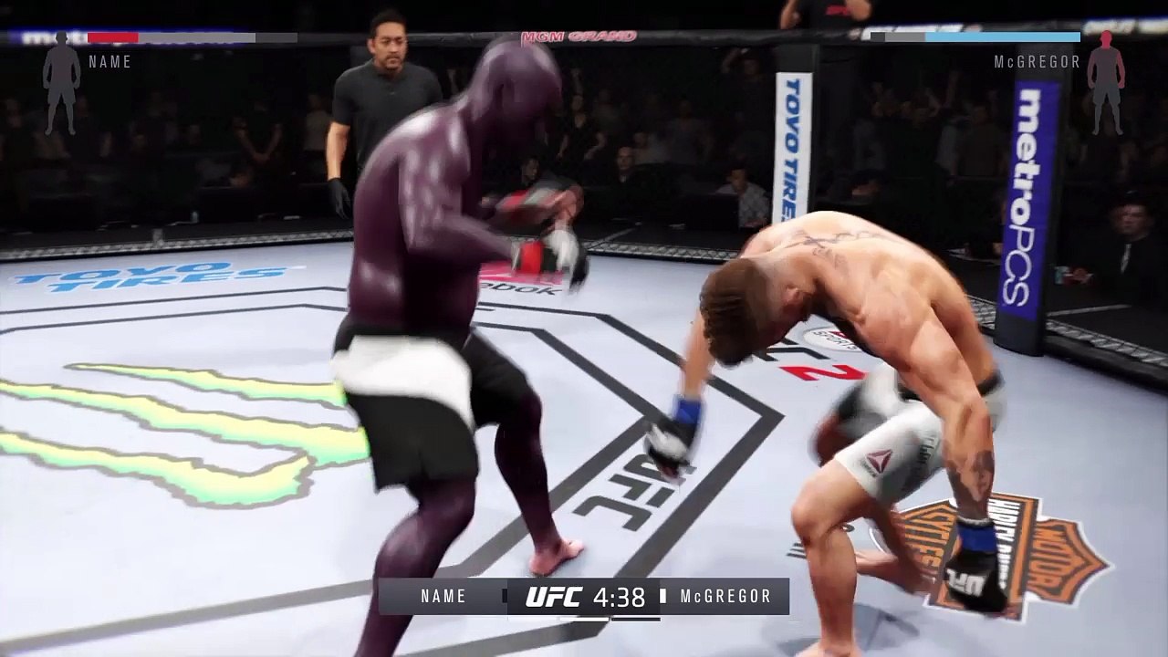 Barney knockout Mcgregor!
