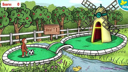 ♡ Curious George / Jorge el Curioso - Soccer Mini Golf - Video Game For Kids English