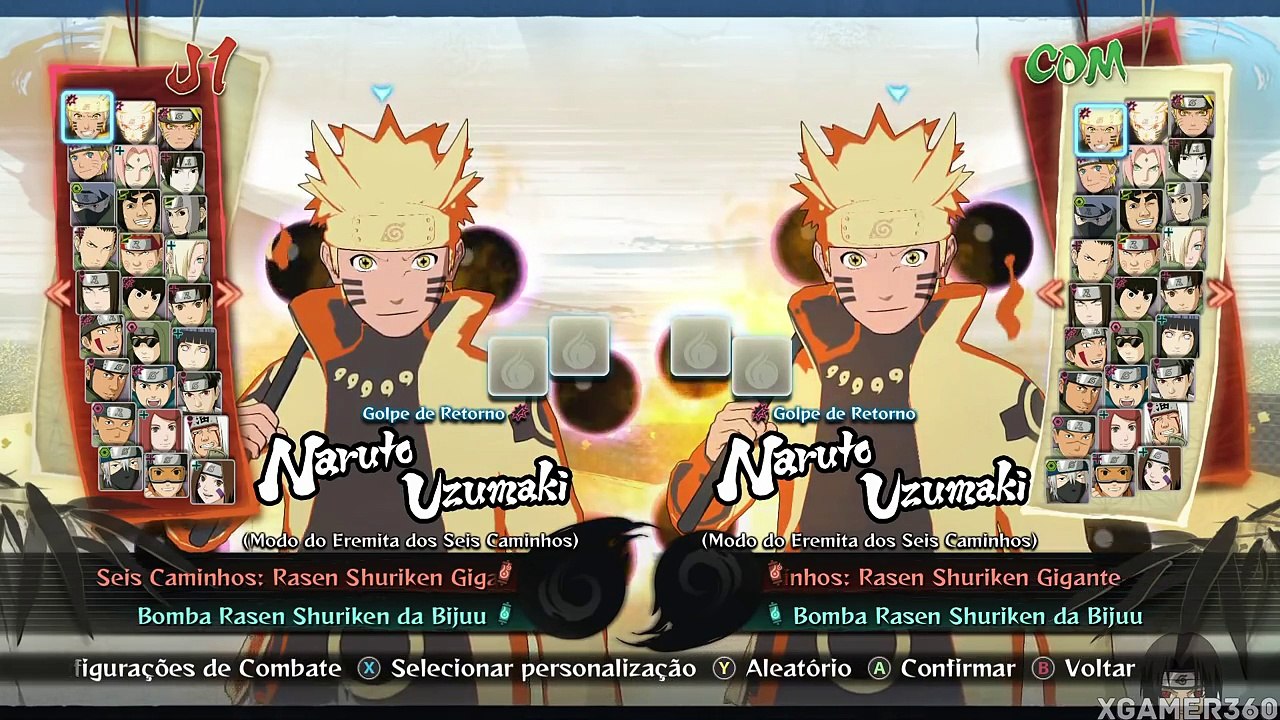 Como desbloquear personagens em Naruto Storm Revolution