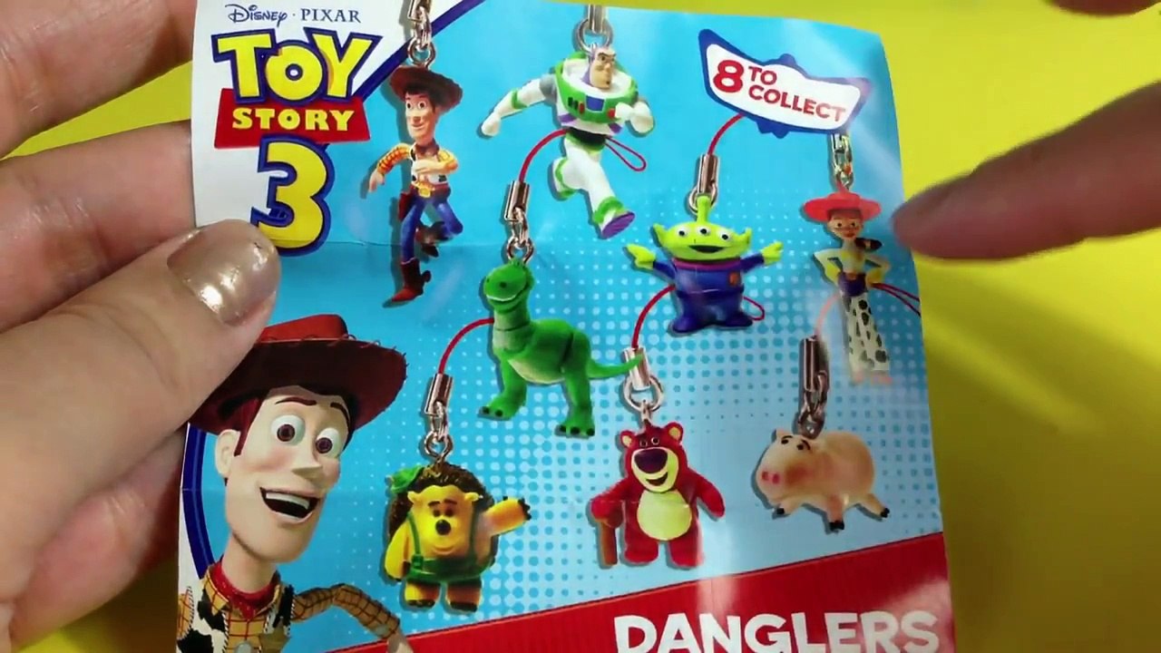 Toy Story 3 GACHA TOMY Capsules Disney Pixar Swinging Figurines Danglers Surprises MsDisneyReviews