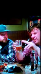 Groundhog day scene, glass half full.