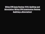 [Read book] Wiley CPA Exam Review 2010 Auditing and Attestation (Wiley CPA Examination Review: