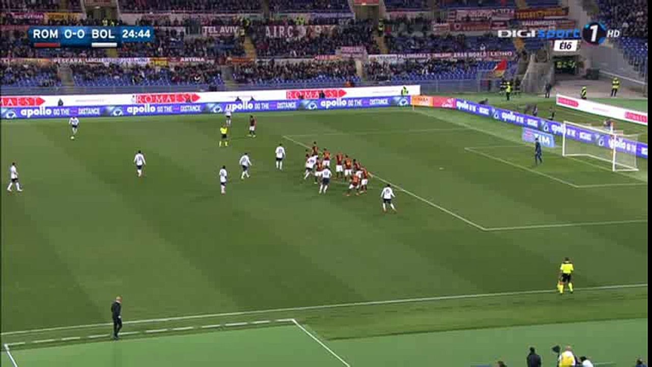 Luca Rossettini Goal HD - Roma 0-1 Bologna - 11-04-2016