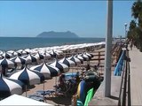 Canadair in azione a Terracina (LT) più elicottero