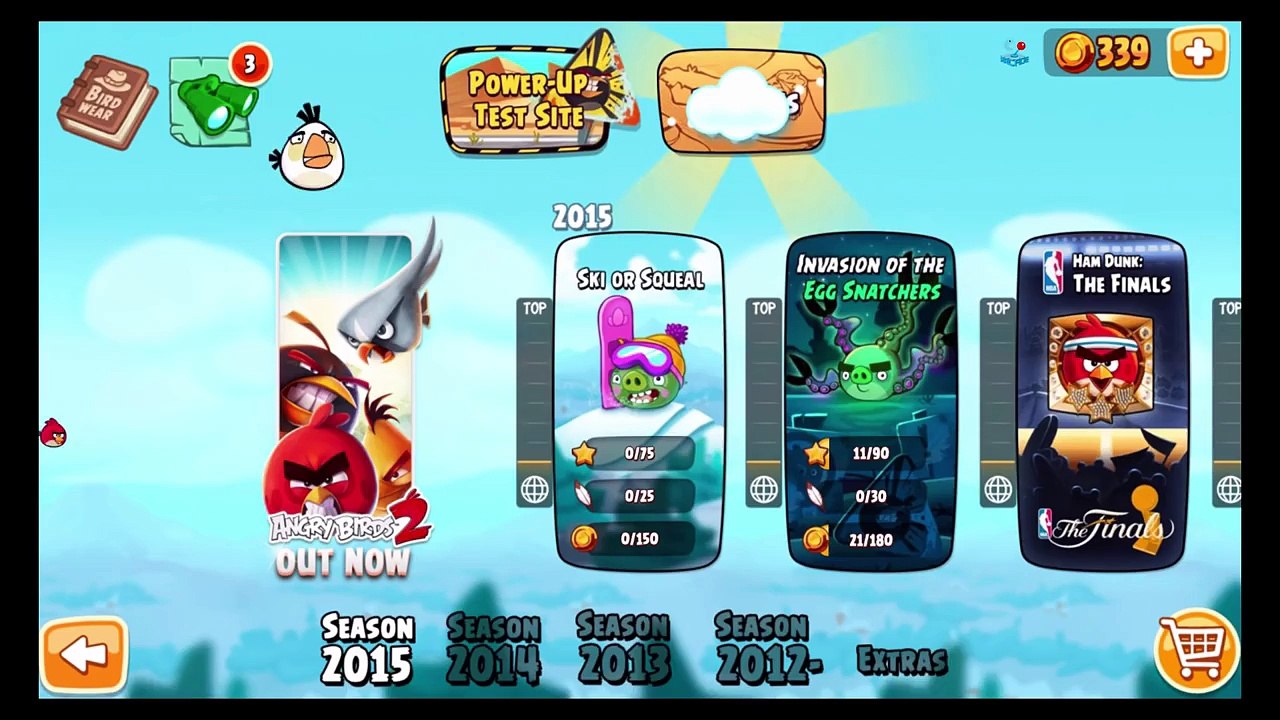 Angry Birds Seasons: Ski or Squeal All Levels 1 - 25