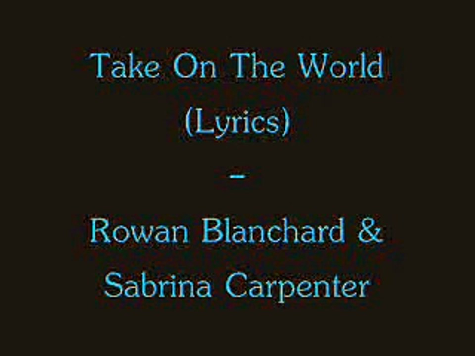 Take On The World - Girl Meets World (Lyrics)