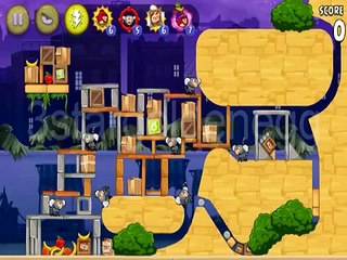Angry Birds Rio All 15 Strawberry Market Mayhem Walkthrough Episode 13 and 14
