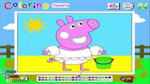 Peppa Pig - Colorear Cerdita Peppa en la Playa - Juegos Gratis Infantiles Online En Español