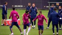 FC Barcelona training session: Aiming for Anoeta
