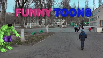 Hulk in real life - Daddy Finger Family song Nursery Rhymes 3D Cartoon for Children