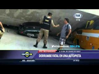 Derrumbe fatal en una autopista de Belo Horizonte