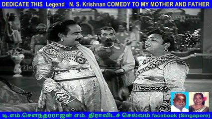 i  DEDICATE THIS  Legend   N. S. Krishnan COMEDY TO MY MOTHER AND FATHER