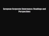 Read European Corporate Governance: Readings and Perspectives Ebook Free