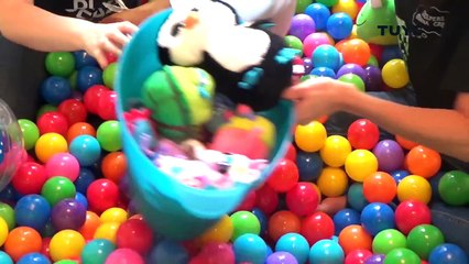 BALL PIT CHALLENGE with My Little Pony, Shopkins, Monster High, ELMO, TMNT, TY Plush Toys // TUYC
