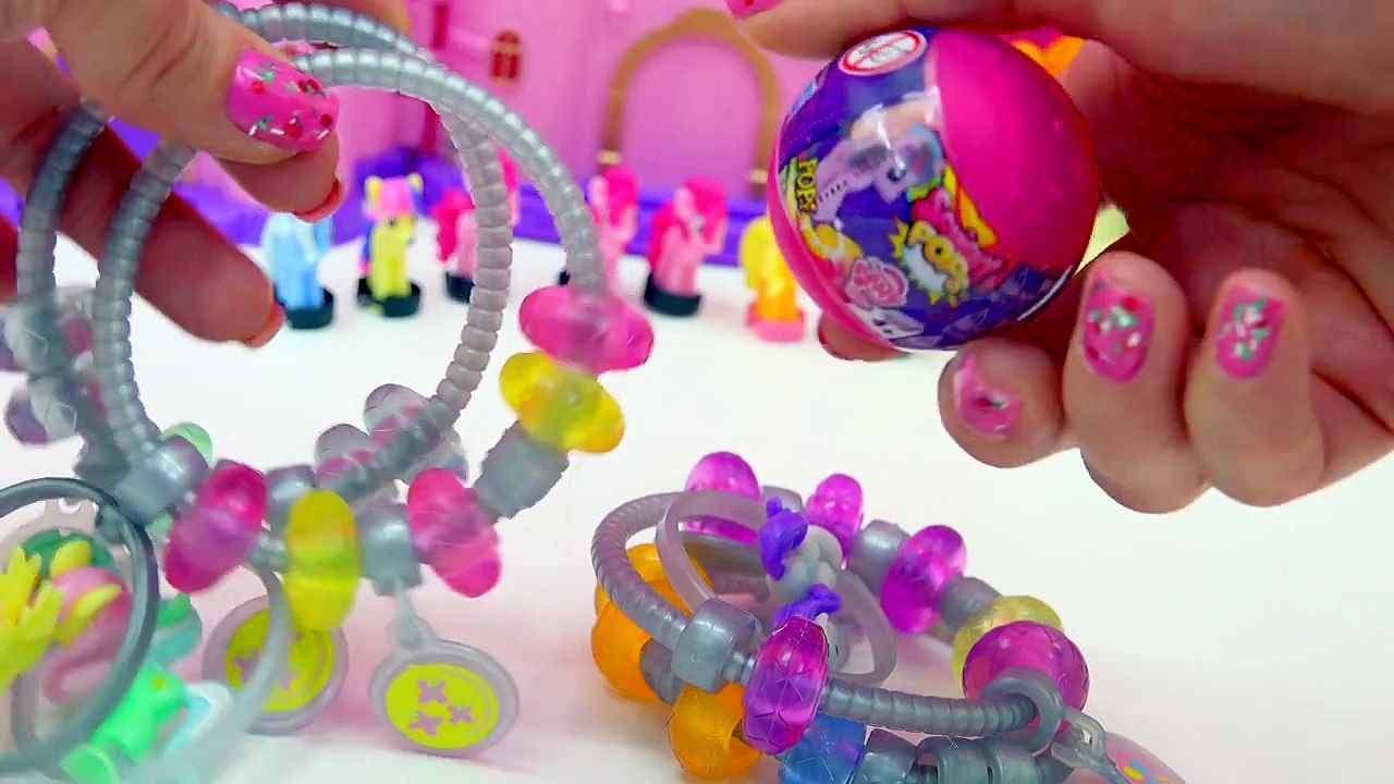 MLP Squishy Pops Mystery Surprise Blind Bag Balls Bracelet My Little Pony Toy Review Opening