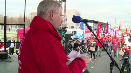 Trabajadores siderúrgicos movilizados en Alemania