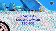FROZEN ELSA CAR SNOW GLAMOR Make Your Own ToyCar Glitter Pearls Gems How-To Disney