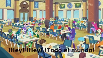My little pony Equestria Girls Karaoke español latino canción de la cafetería