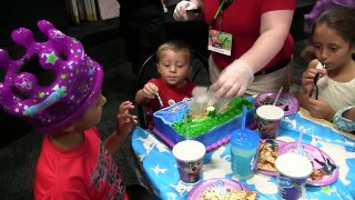 Chases 3rd Birthday Party @ Chuck E. Cheese w/ HUGE Present! (+ Juggle Bubbles)