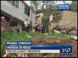 Chimborazo: Viviendas en riesgo por lluvias y crecientes
