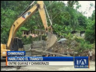 Habilitan la vía Guayas – Chimborazo