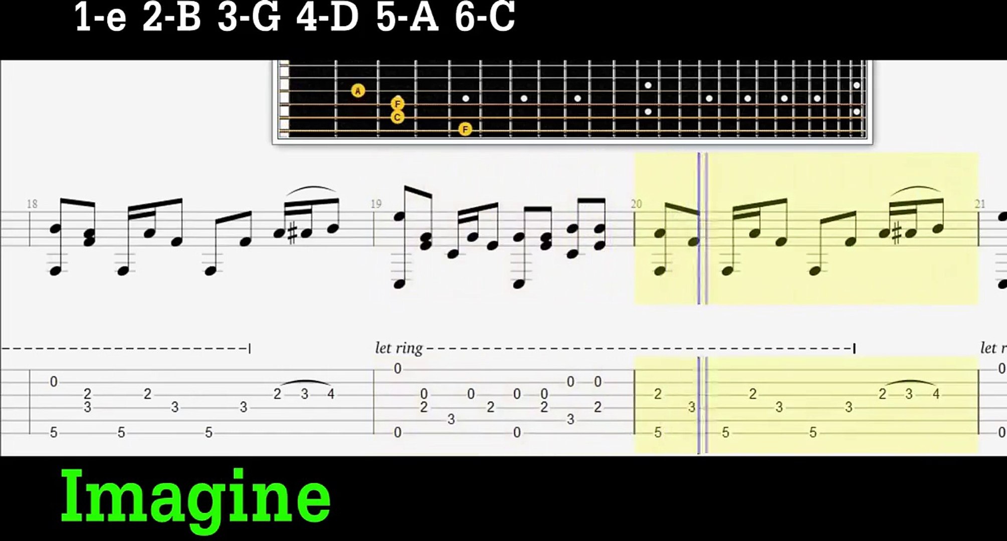 JOHN LENNON-IMAGINE-FINGERSTYLE GUITAR PRO TAB+PDF TAB - video Dailymotion