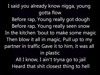Young jeezy I Done seen it all lyrics (on Screen)