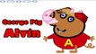 Família Peppa Pig ALVIN E OS ESQUILOS and The Chipmunks Desenho Español Animado Filme Appcrianças