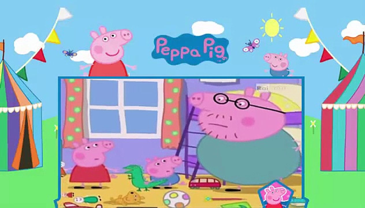 Peppa Pig Italian Nuovi Episodi 15 Mettiamo in ordine, Il parco giochi, Papà appende una foto