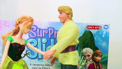 Download Video: Frozen Elsa Anna Kristoff SURPRISE SLIDES Toy Game Barbie Parody Disney Princess AllToyCollector