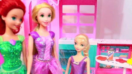 FROZEN Love Is An Open Door Play-Doh Disney Barbie Bathroom Parody Ariel Tangled AllToyCollector