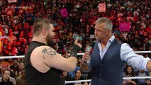 Kevin Owens interrupts Shane McMahon- Raw, April 11, 2016