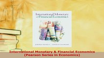 PDF  International Monetary  Financial Economics Pearson Series in Economics Download Full Ebook