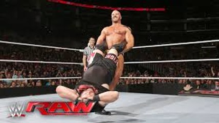 Cesaro vs. Kevin Owens - Winner FacesThe Miz for the Intercontinental Title- Raw, April 11, 2016