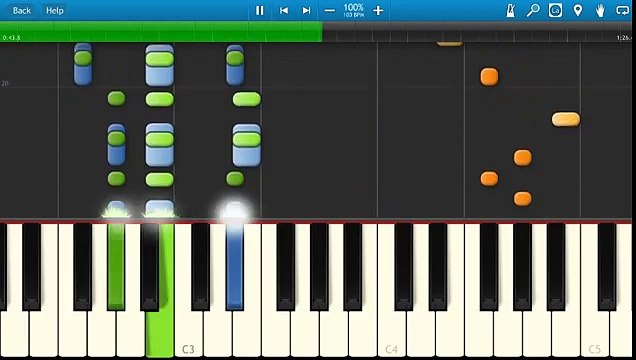 OMFG - Ice Cream - Piano Tutorial - How to play Ice Cream on piano - Synthesia