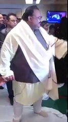 Altaf Hussain dancing to prove he&#39;s in good health.