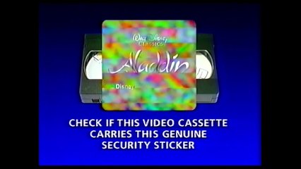 Digitized opening to Aladdin (VHS UK version 2)
