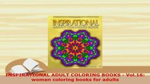 PDF  INSPIRATIONAL ADULT COLORING BOOKS  Vol16 women coloring books for adults Download Online