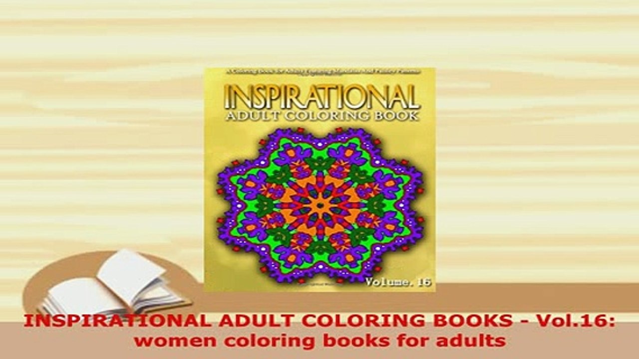 PDF  INSPIRATIONAL ADULT COLORING BOOKS  Vol16 women coloring books for adults Download Online
