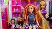 Frozen Kids Give Anna & Elsa Bad Makeovers with Disney Rapunzel & Barbie. DisneyToysFan