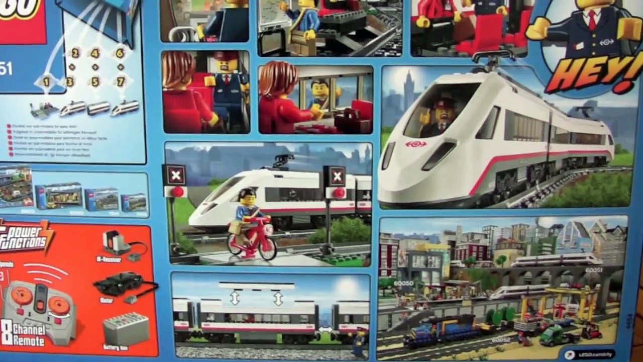The unboxing and building of a Lego City High-Speed Train