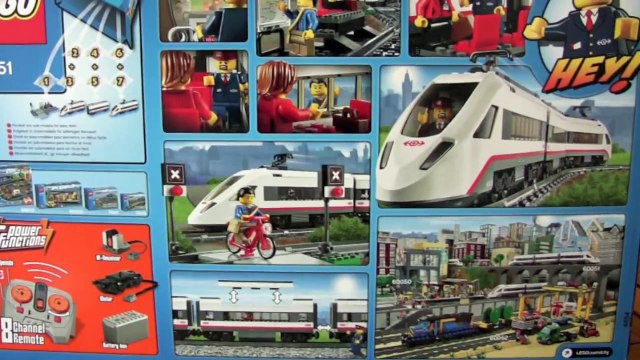 The unboxing and building of a Lego City High-Speed Train
